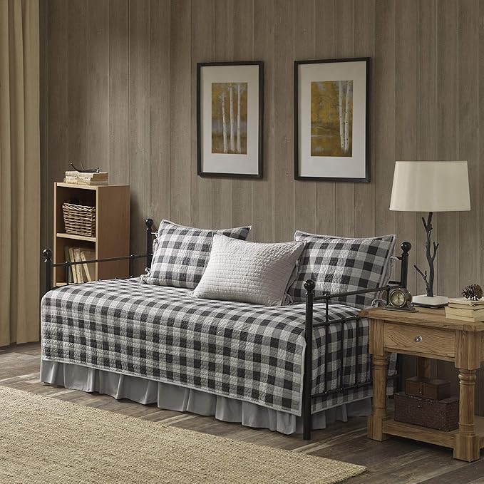 Woolrich Cotton Daybed Cover SetDouble Sided Quilting Rustic Lodge