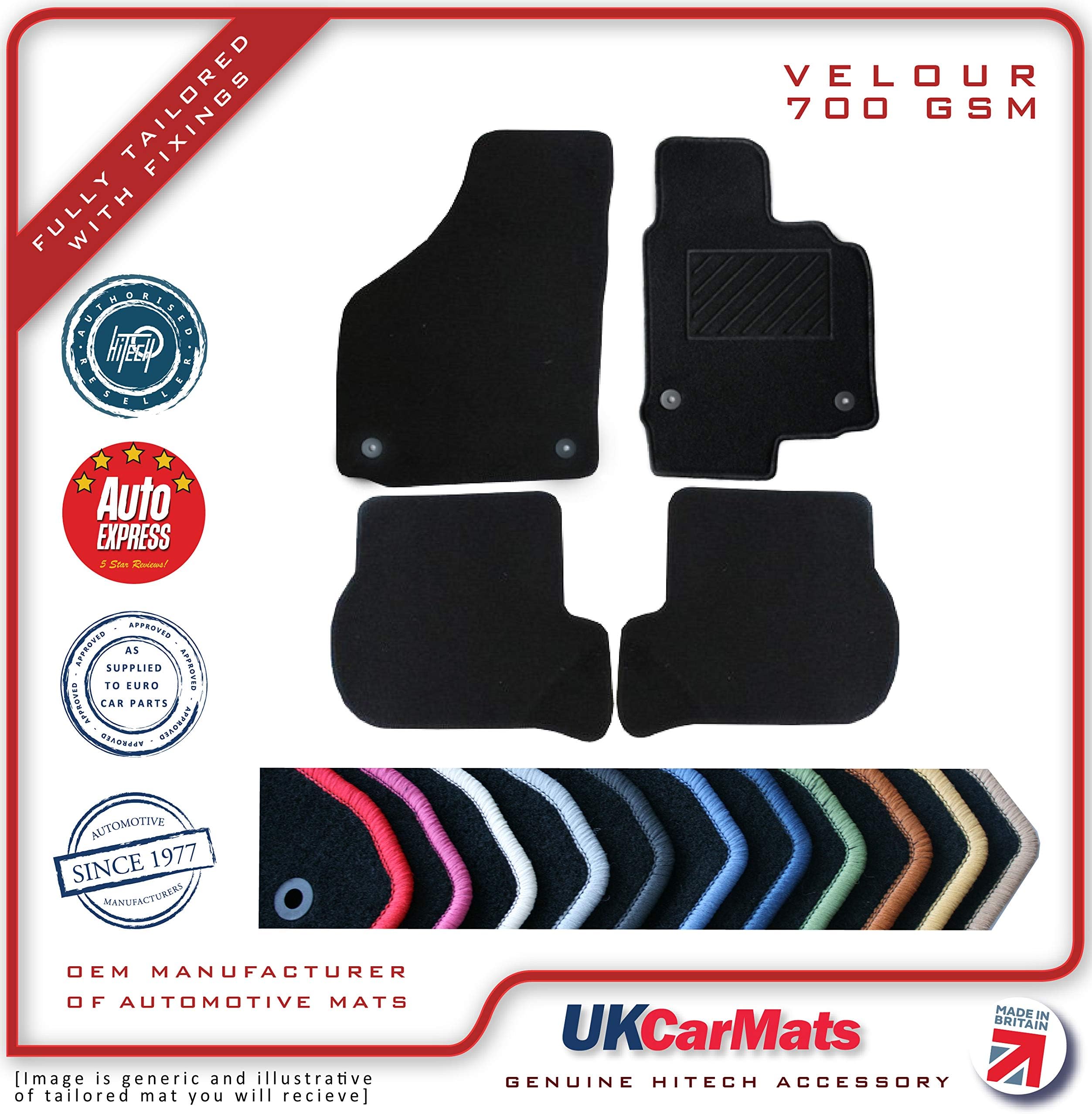 Hitech Sorento Tailored Velour Carpet Car Mats 2003-10