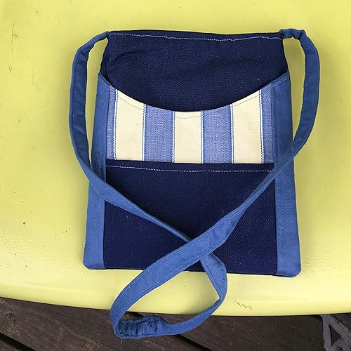 small navy shoulder bag