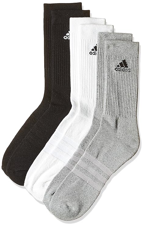 adidas Unisex 3S Performance Crew C Socken 3 Paar