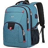 CAFELE 17.3 Inch Laptop Backpack,School Backpack,Travel Durable Work Backpck for Women Men,Blue.