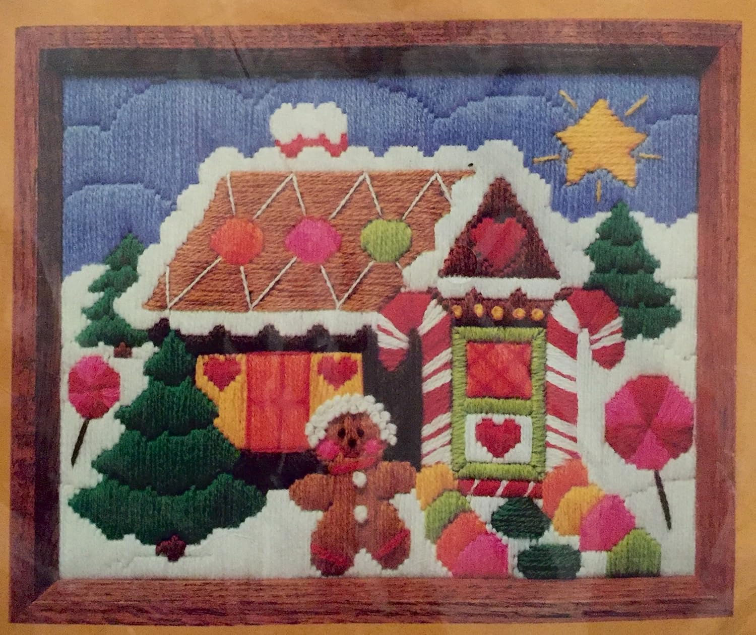1982 Creative Circle Needlework Kit 2181 Gingerbread House