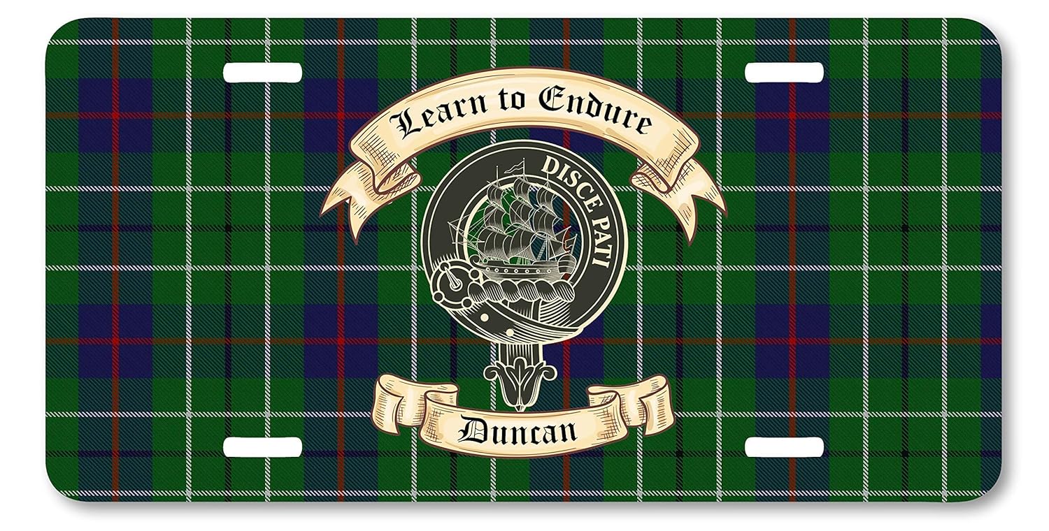 Show Your Duncan Clan Crest And Motto On Your Duncan Clan Tartan Whimsly Scottish Duncan Clan License Plate Plates Handmade Products Kmotors Co Th