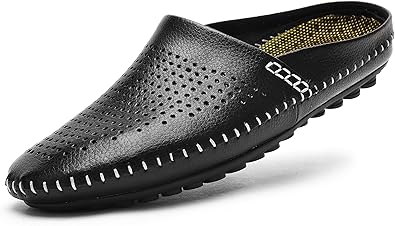 mens leather house slippers