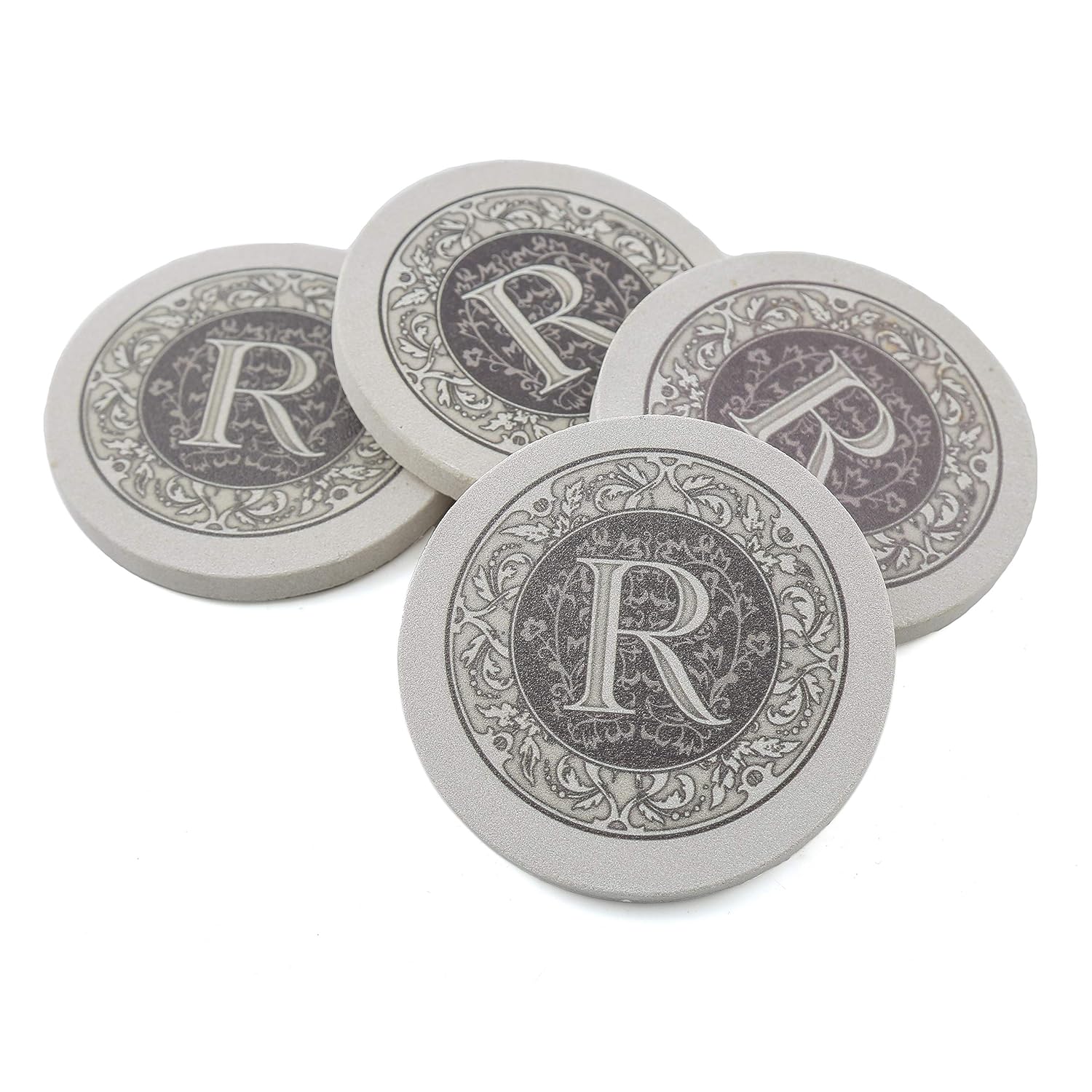 Thirstystone Monogram S Coasters Bar & Wine Tools triedcustoms Kitchen