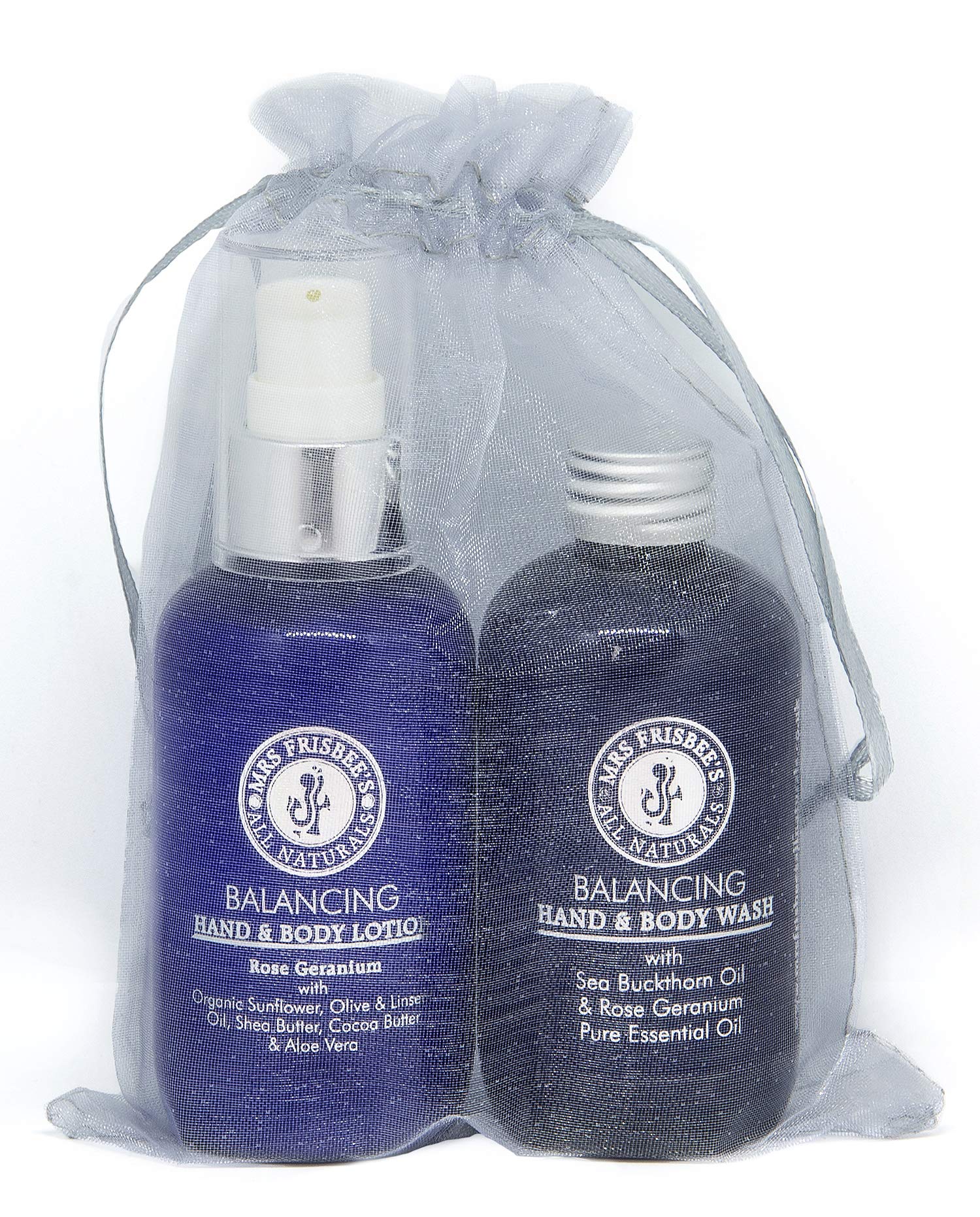 Balancing Hand and Body Care Gift Bag/Relax Mind and Body with this Aomatherapy Gift Set/Natural Botanical Ingredients/Rose Geranium Pure Essential Oil/Vegan/Organic/Natural/Handmade