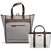 Rachael Ray Chillout Soft Cooler Bag, Large Reusable Insulated Grocery Bag with Zippered Top, Travel Tote for Hot or Cold Food, Grocery Tote Bag