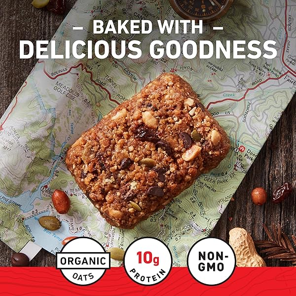 CLIF BAR – ENERGY PROTEIN BARS – TRAIL MIX – MADE WITH ORGANIC OATS – ENERGY BARS – NON-GMO – (5 PACK)