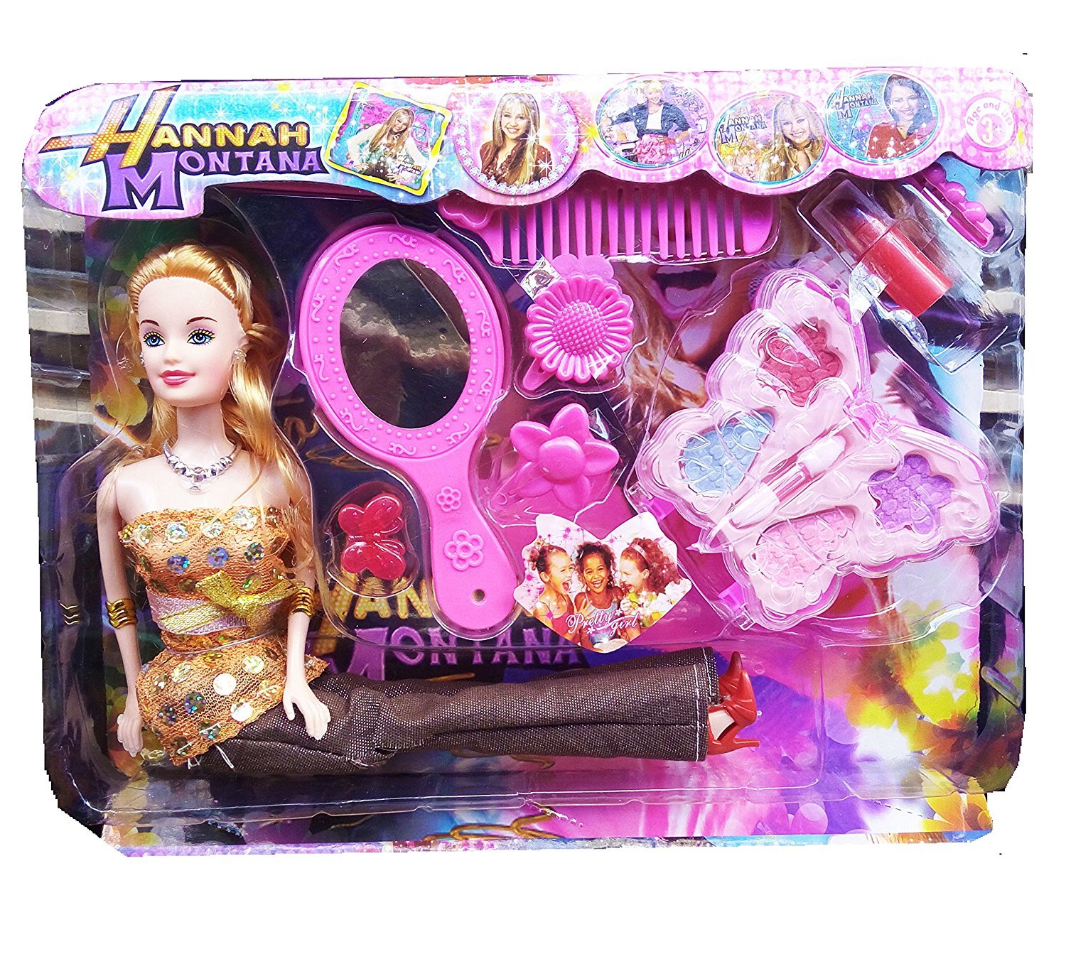 Buy D C Hannah Montana Plastic Beautiful Barbie Doll With Beauty