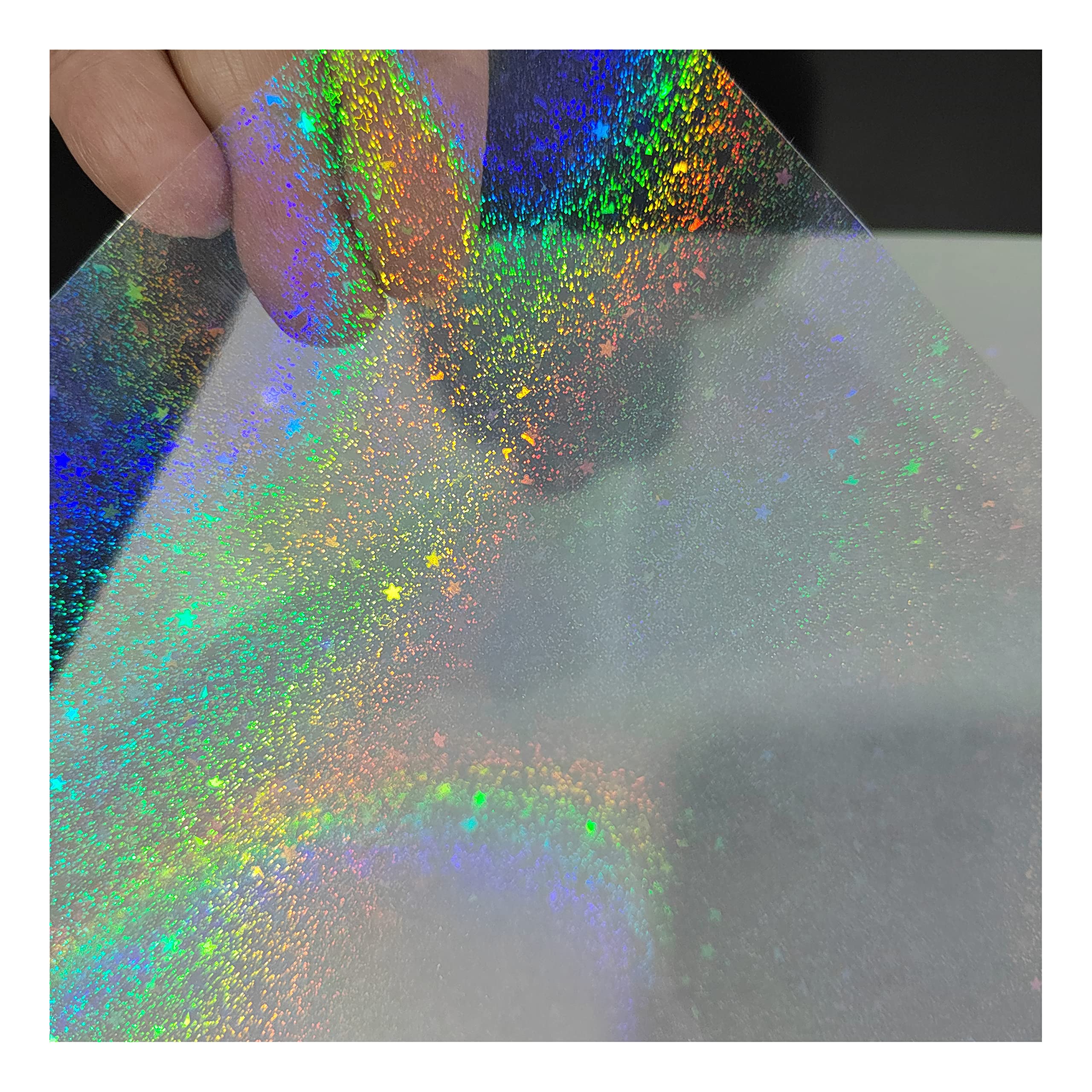 Bleidruck 25 Sheets Sand Stars Holographic Sticker Paper A4 Size