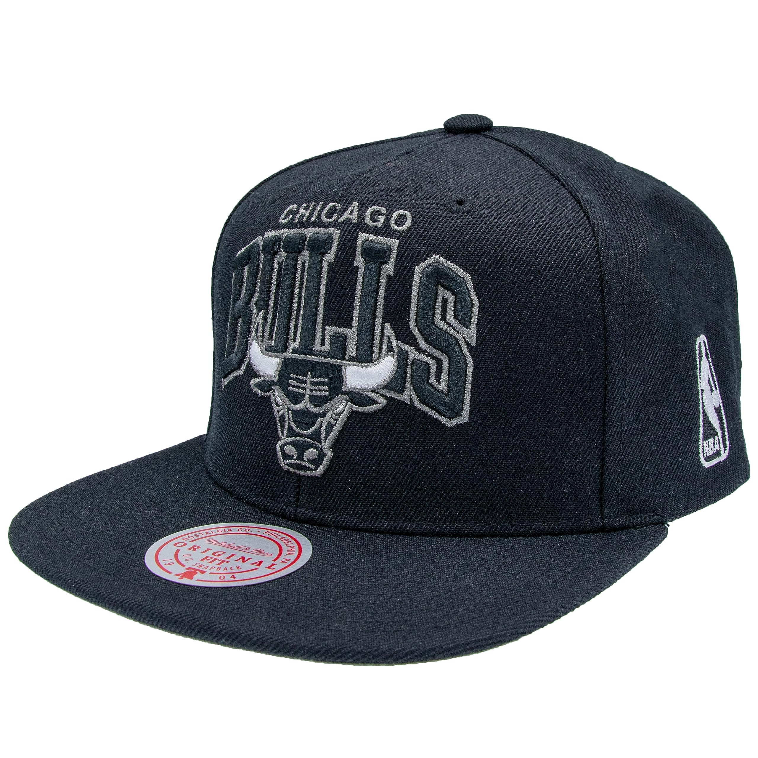 Mitchell & Ness NBA Team Arch Snapback Cap Chicago Bulls Black, black, One Size