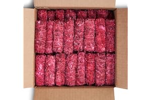 JL LOCAL Dragon's Blood Sage Smudge Sticks for Cleansing House, Meditation, Yoga, Negative Energy Cleanse | 4 Inch Dragon Blood Sage Bundles (6)