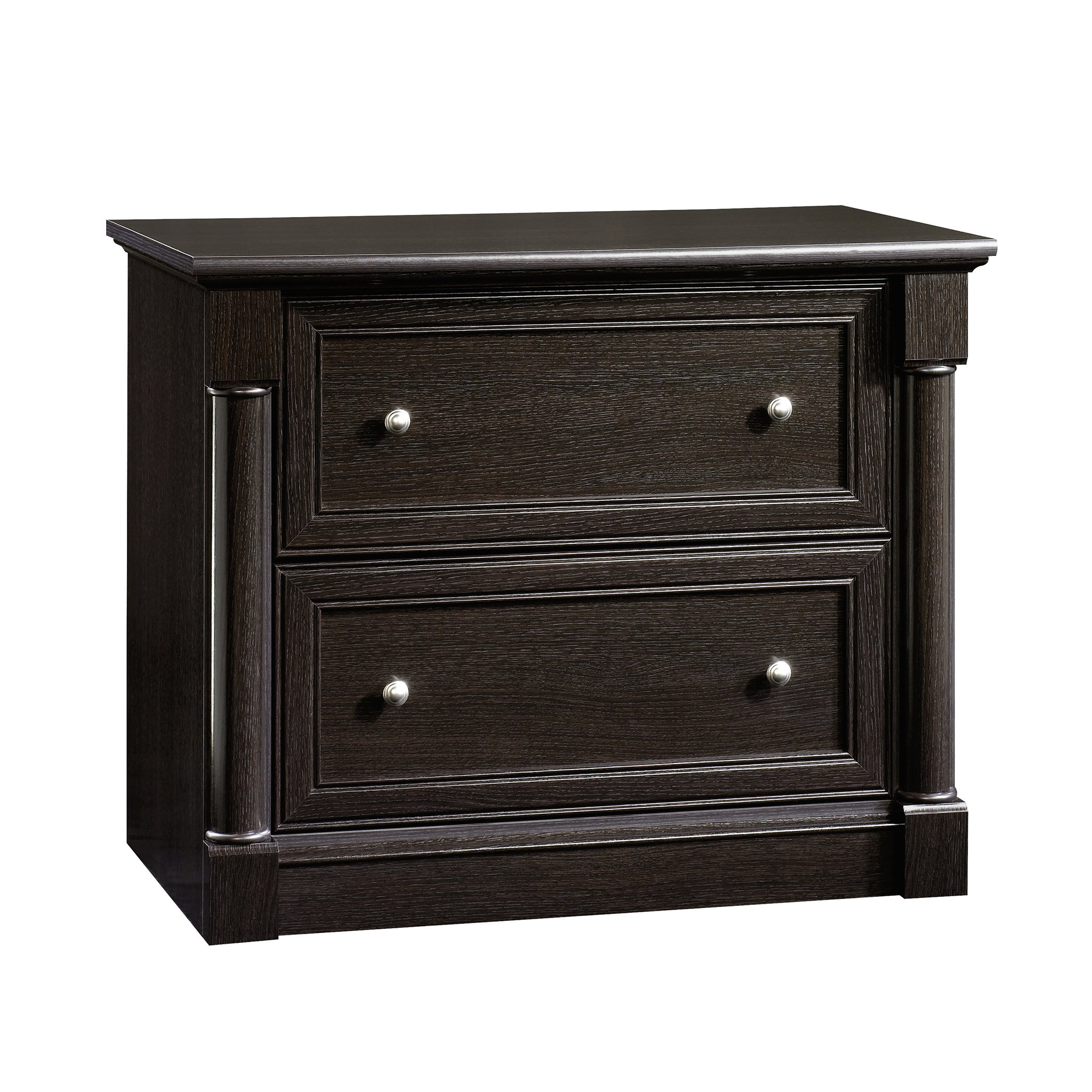 Photo 1 of *HARDWARE OPENED* Sauder Palladia 2 Drawer File Cabinet, Lateral Filing Cabinets for Home Office, Hanging File Folders Organizer, Interlocking Drawers, in Wind Oak Finish