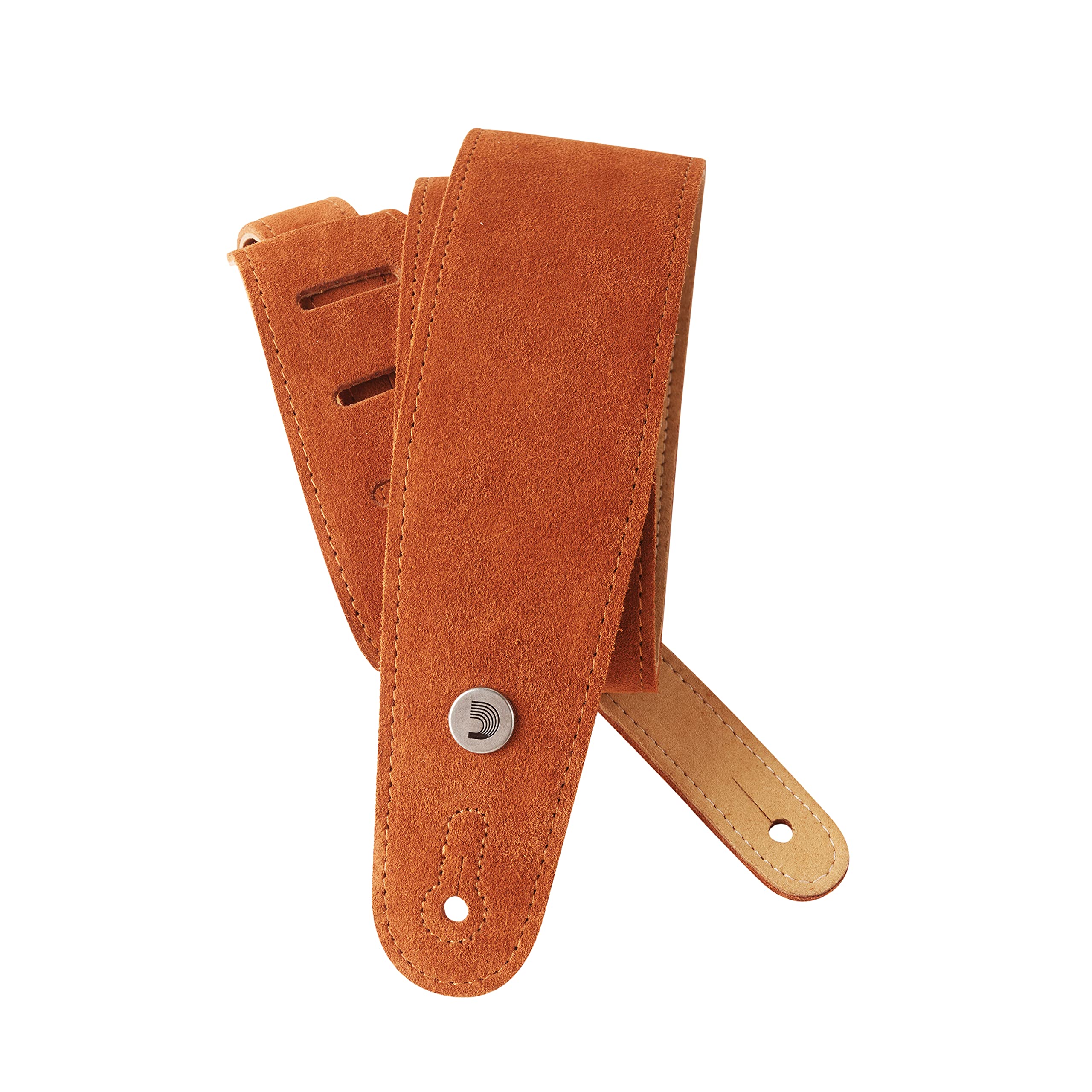 D'Addario Accessories Suede Guitar Strap - Guitar Accessories - Electric Guitar Strap, Acoustic Guitar Strap, Acoustic Electric Guitar Strap & Bass Guitar Strap - Honey — image 1
