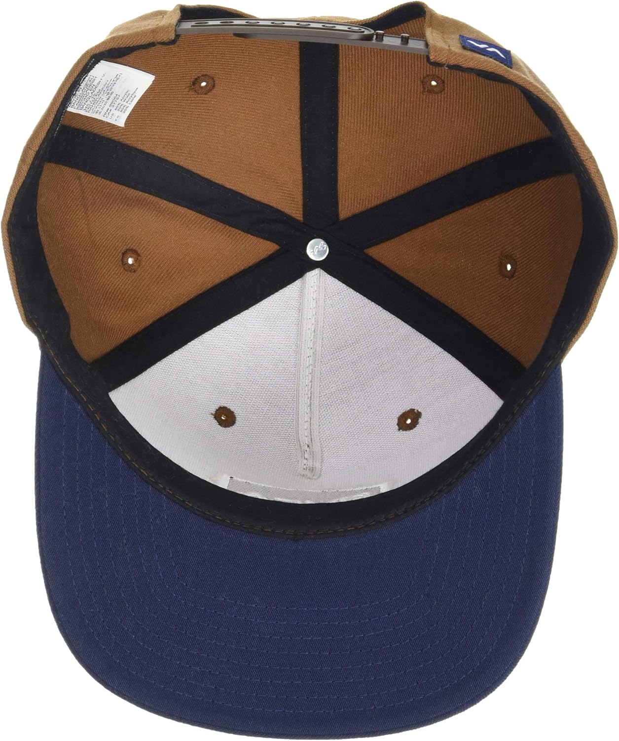 RVCA Commonwealth Snapback Hat Black 1SZ: Clothing