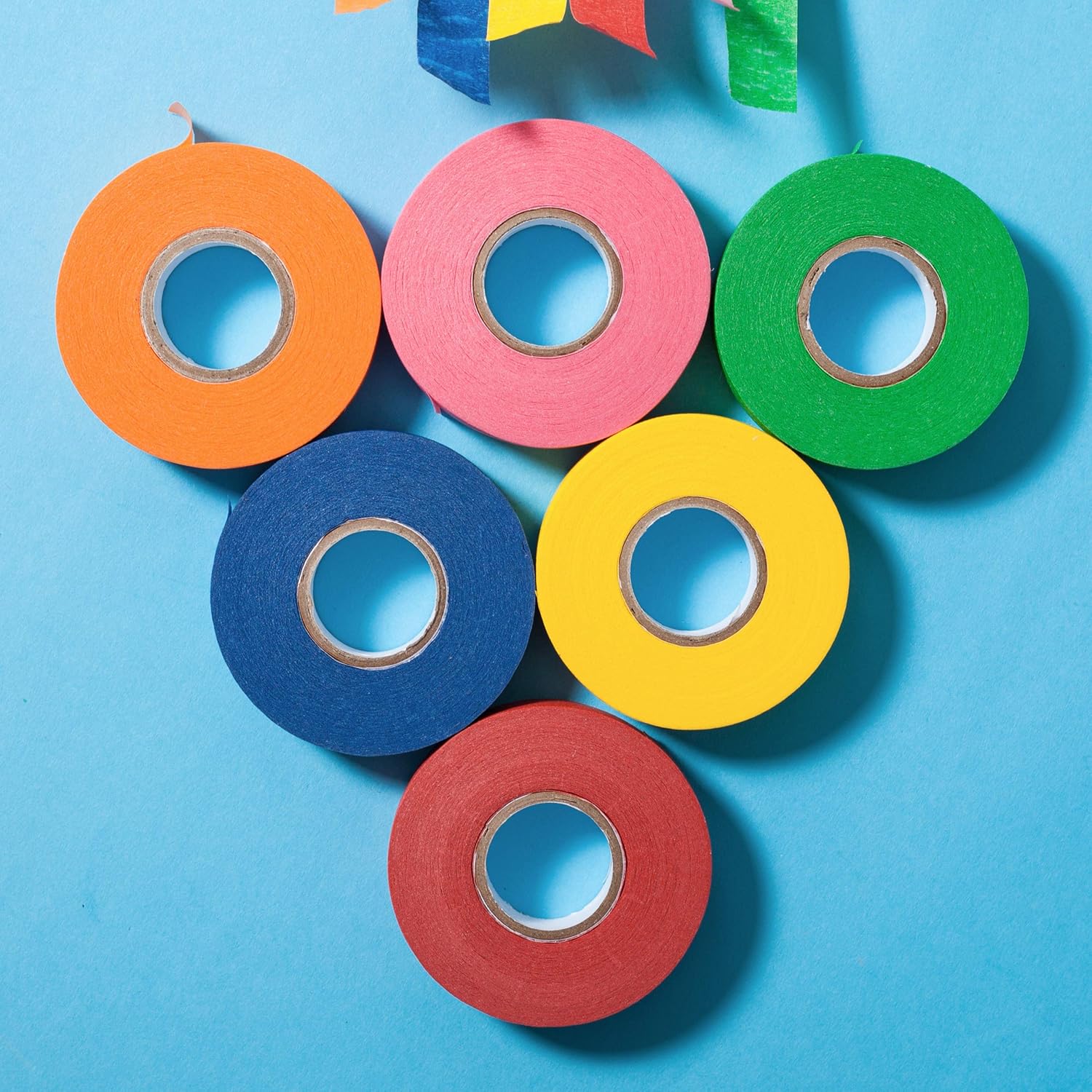Mr. Pen- Colored Masking Tape, Colored Painters Tape for Arts and Crafts, 6 Pack, Drafting Tape, Craft Tape, Labeling Tape, Paper Tape, Masking Tape, Colored Tape, Colorful Tape, Artist Tape, Art Tape: Industrial & Scientific