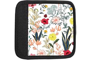 TPOAEL 2 Pack Luggage Handle Wrap Travel Tags - Set of Luggage Tags for Suitcases, Identifiers, Marker, and Handle Covers - Cruise Accessories and Travel Gifts（Beautiful Colorful Floral