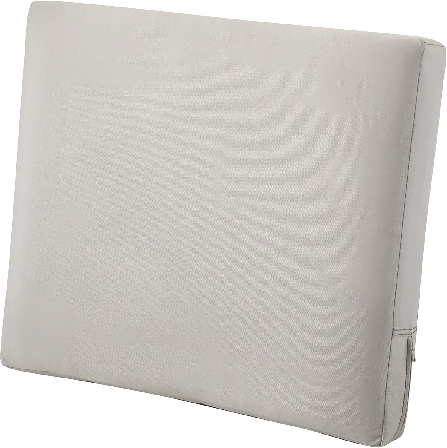 Classic Accessories Ravenna Water-Resistant 21 x 20 x 4 Inch Patio Back Cushion, Mushroom : Garden & Outdoor