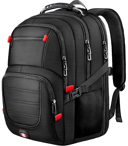 LTINVECK Travel Laptop Backpack, Extra Large Backpack for Men Women, TSA Friendly Heavy Duty Big Business Computer Bag Tech Backpacks Bag Fit 17 Inch Laptops, RFID Backbag : LTINVECK: Electronics