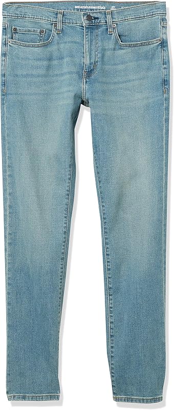 Herren Slim-Fit-Jeans - Auslauffarben, Hellblau Vintage, 29W / 34L
