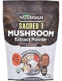 Sacred 7 Mushroom Extract Powder - USDA Organic - Reishi, Maitake, Cordyceps, Shiitake, Lion's Mane, Turkey Tail, Chaga - 226g - Supplement - Add to Coffee/Shakes/Smoothies