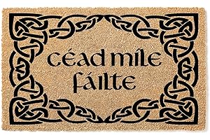 Celtic, Welcome Mat, Home, Doormat Cead Mile Failte, Irish, Closing Gift, Door Mat, Cead Míle Fáilte, A Hundred Thousand Welc