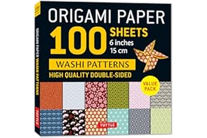 Origami Paper 100 sheets Washi Patterns 6 (15 cm): Double-Sided Origami Sheets Printed with 12 Different Patterns (Instructio