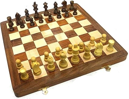 Ages Behind Wooden Chess 14 with Wooden Coins Home Decor Gift Toy