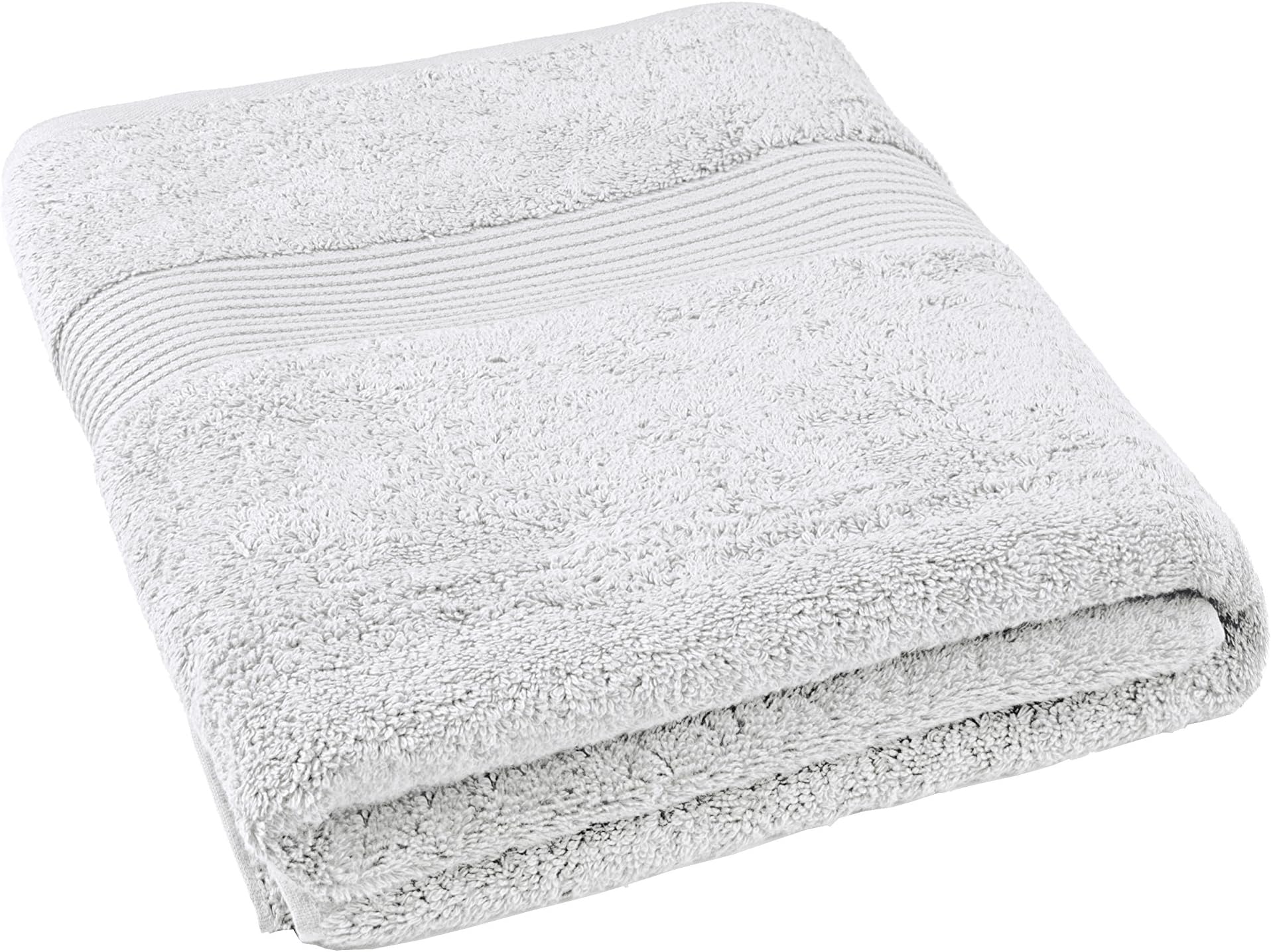 Bliss Luxury Combed Cotton Bath Towel - 34" x 56" Extra Large Premium Quality Bath Sheet - 650 GSM - Soft, Absorbent (White, 1 Pack)