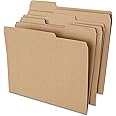 Staples 509315 Colored Top-Tab File Folders 3 Tab Kraft Letter Size 100/Pack