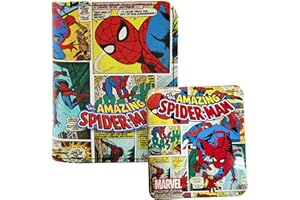 Spider-Man The Friendly Neighbor Trifold Wallet in Collectors Tin, Multicolor, Trifold Wallet
