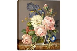 Artmaple Paint by Number for Adults Beginner Students,Ideal Gift Choice for Birthday or Any Festival, DIY Acrylic Painting Kit for Hoom Decor Canvas ONLY (A Bunch of Flowers 16x20)