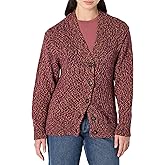 Amazon Essentials Women's Oversized-Fit Multi-Color Heavyweight Button-Up Cardigan