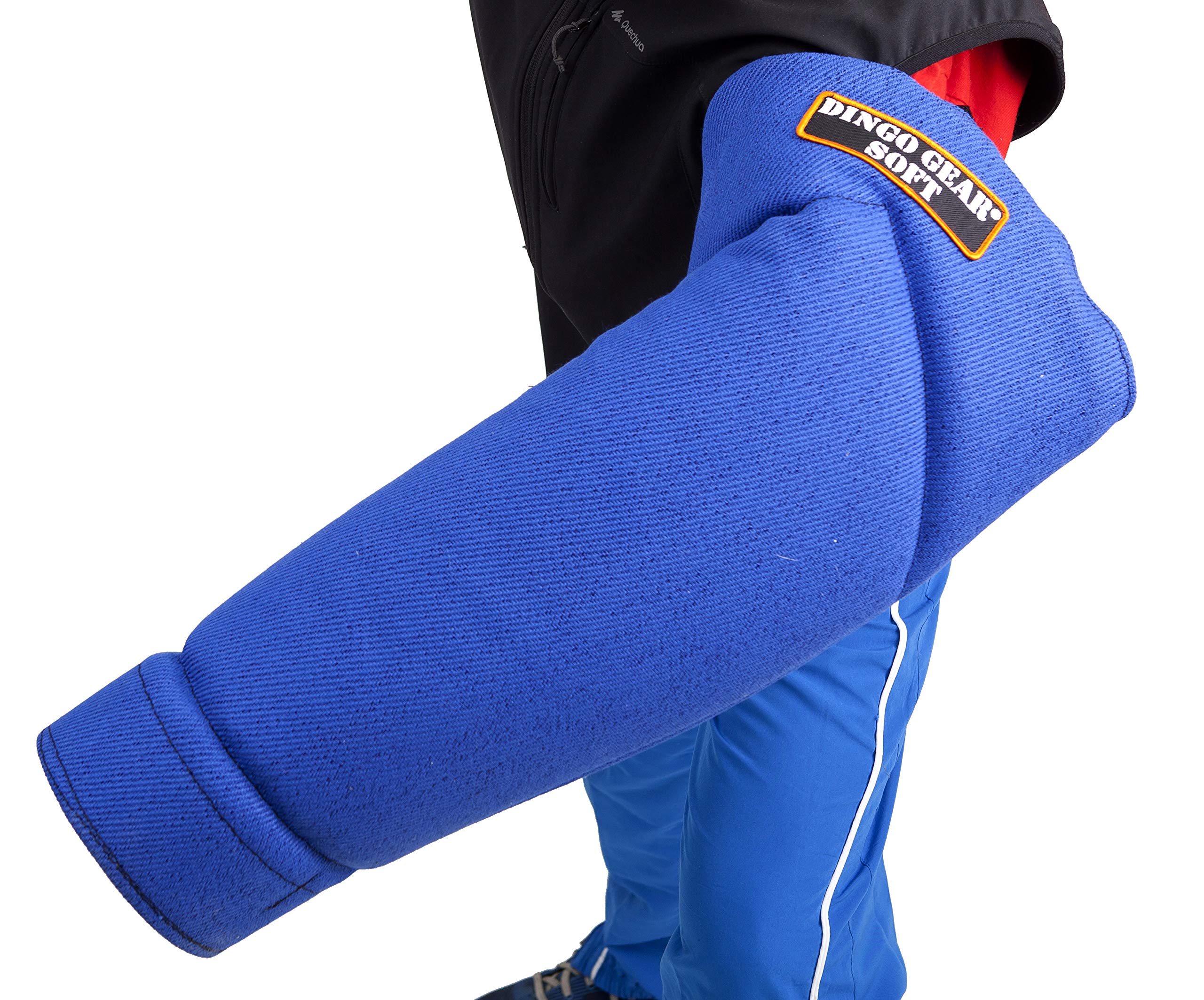 DINGO GEAR Midi Soft Nylcot Bite Sleeve with Strong Handle and Grip Inside the Bite Guard for IGP, K9, Sports, Dog Training, Blue, Bite Level 3 - Advanced (S01966)