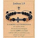ACOGVN Cross Bracelet for Boys Men Teen Boy Gift American Flag Bracelet Jewelry for Son Grandson Nephew Brother Birthday Christmas Valentines Day Easter Baptism Graduation Christian Religious Gifts