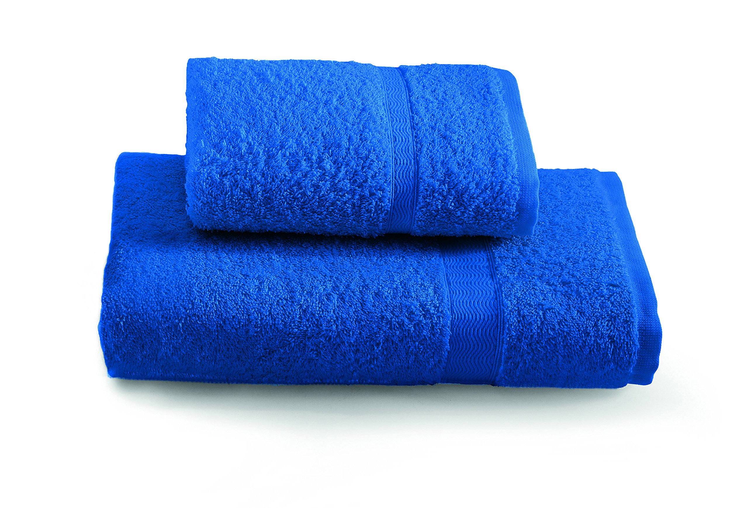 Gabel Plain Towel Set, 100% Cotton, 100 x 60 x 0.8 cm 100x60x0.8 cm electric blue