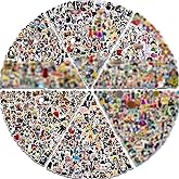 Arme Anime Stickers Pack, Waterproof Stickers for Water Bottles 600PCS | Anime Stickers for adults, Kids, Car, Teens, Cute Anime Vinyl Stickers Decals for Party, Birthday, UV Resist, Pre-cut
