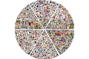 Arme Large Anime Stickers Mixed Pack,600Pcs Mixed with Classic Anime Theme Sticker Pack,Vinyl Waterproof Stickers and Decals for Bottles, Laptops, Skateboards&Notebooks, Sticker for Adults&Kids&Teens