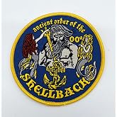 Ancient Order of the Shellback Patch, 4 Inch Embroidered | Naval Tradition Insignia, Iron-On / Sew-On Backing, Veteran Owned Business