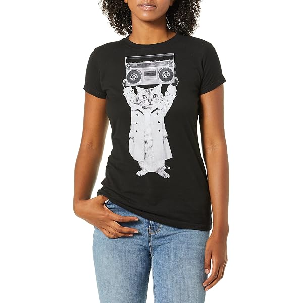 MAKAYA Damen T-Shirt ‚Stranger Things‘ – Dustin & Demodog Print, Kurzarm, Rundhals, Aus Baumwolle