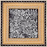 53” Large Head Scarf for Women - Silk Satin Scarf for Hair Wrapping at Night Bandana Square Scarf for Sleeping