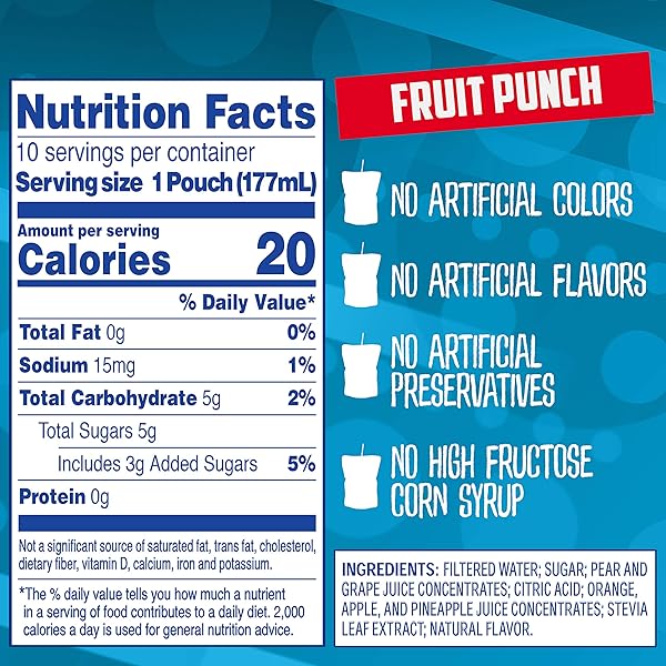 CAPRI SUN FRUIT PUNCH – 10PK/6 FL OZ POUCHES