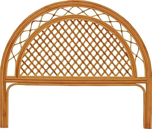 Bett Kopfteil Rattan Honig Halbrund In Gitteroptik Fur Bett Mit 140 Amazon De Kuche Haushalt