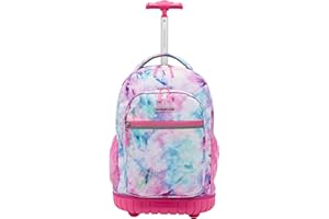 Travelers Club 18" Rolling Backpack with Shoulder Straps, Tye Dye
