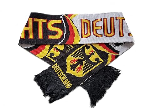 Familienkalender Schal Deutschland Fussball Bundesliga Fan Sports Auf geht Deutschland schwarz weiß