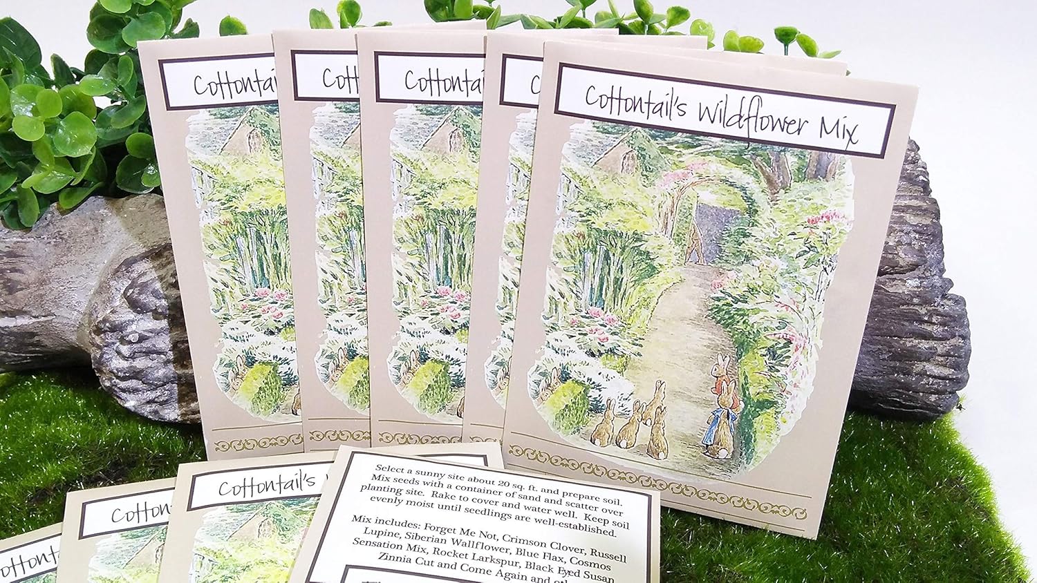 Amazon Com 12 Peter Rabbit Garden Party Seed Packet Favors 1 Dozen