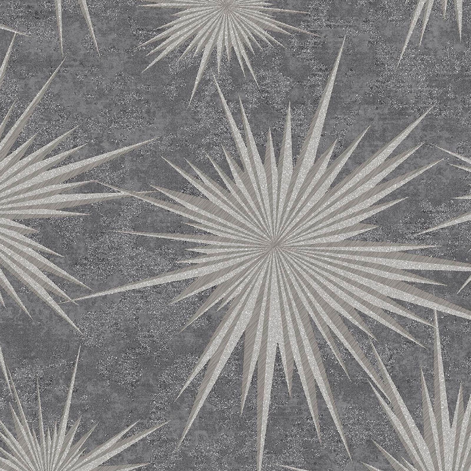 Crown Wallcoverings Luxe Vinyl Wallpaper Quantum Star M1139 Pewter Full Roll