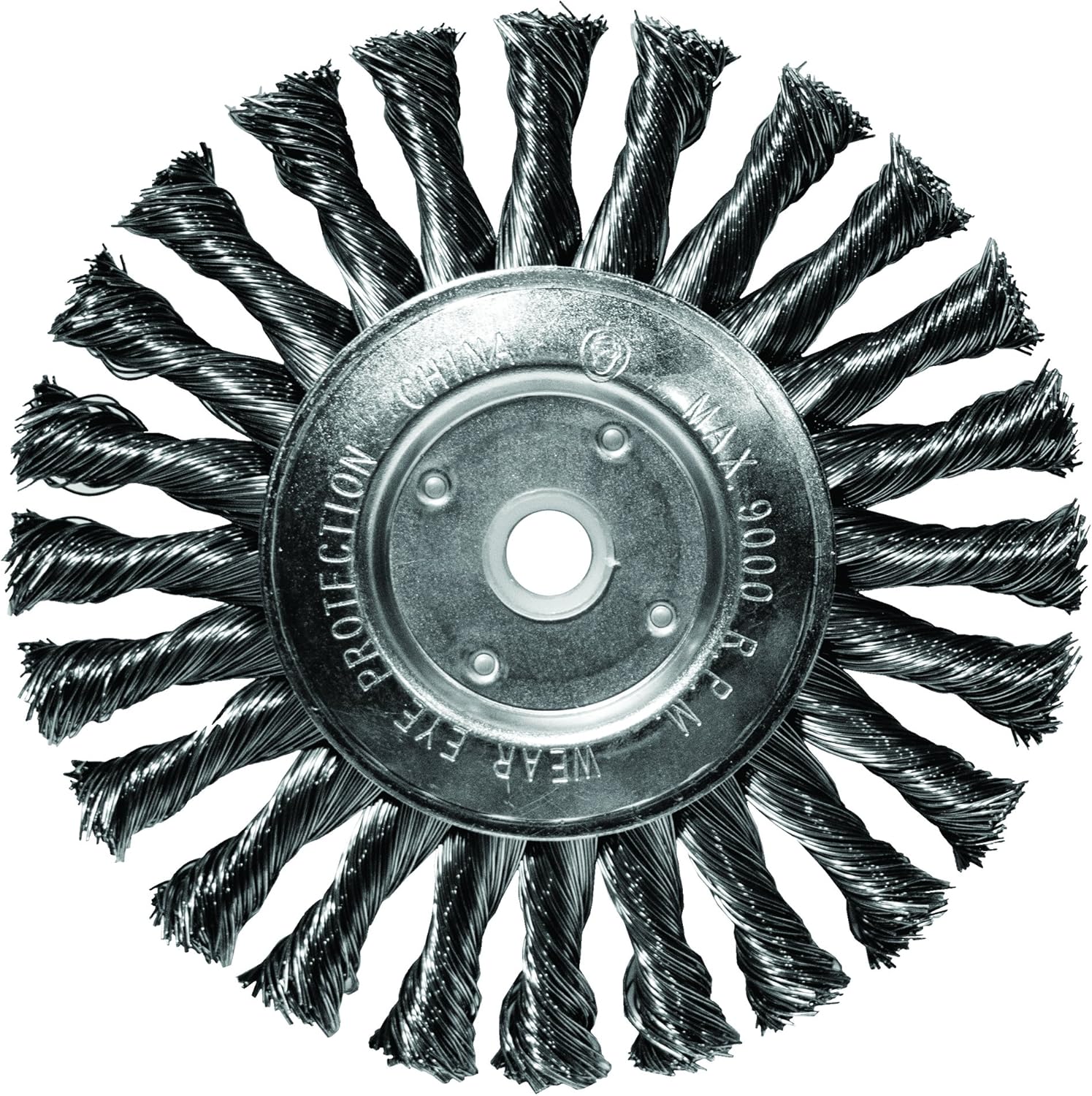 Century Drill & Tool 76865 Coarse Knotted Bench Grinder Wire Wheel, 6