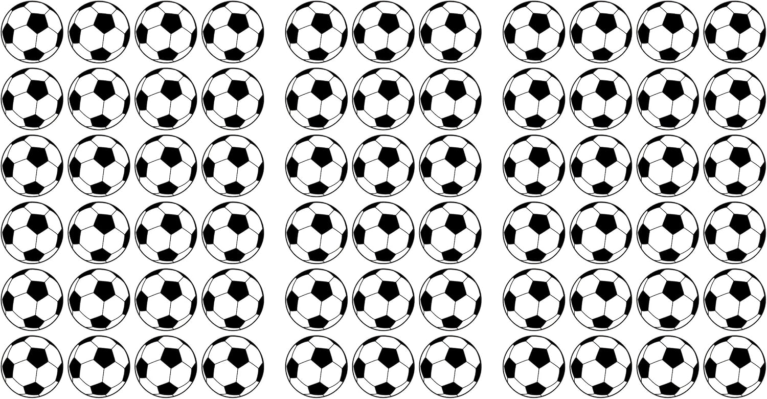 66 PVC Sticker, Football sticker, 30 mm, white/black - Printed Film, Self-Adhesive Em Wm Bundesliga - Image 4