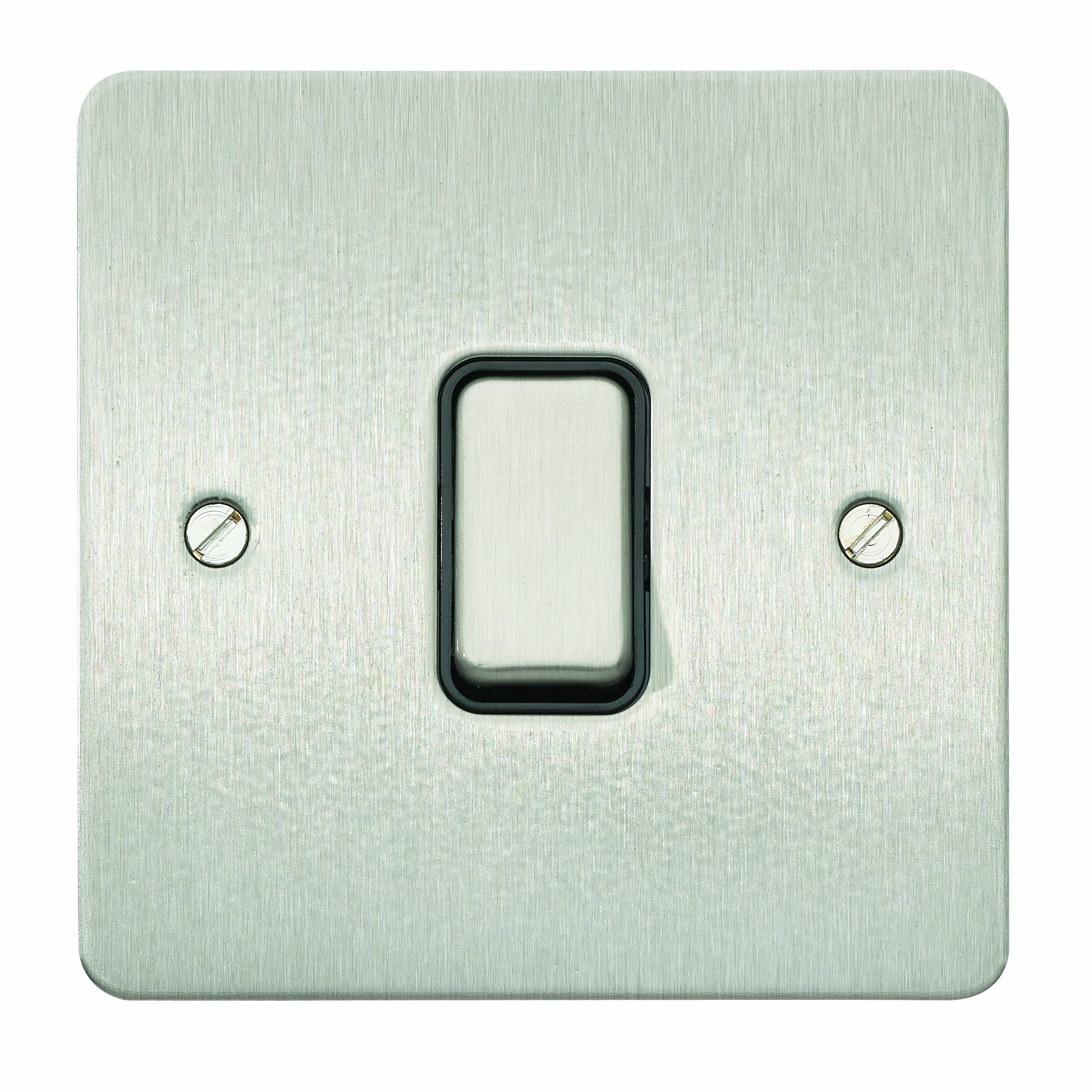 MK Edge K14371LBSB 20A Single Pole 2-Way Single Switch Lacquered - Brushed Steel